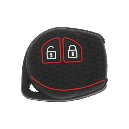 Key Case for Suzuki Alto (2 Buttons) - Black Red Line