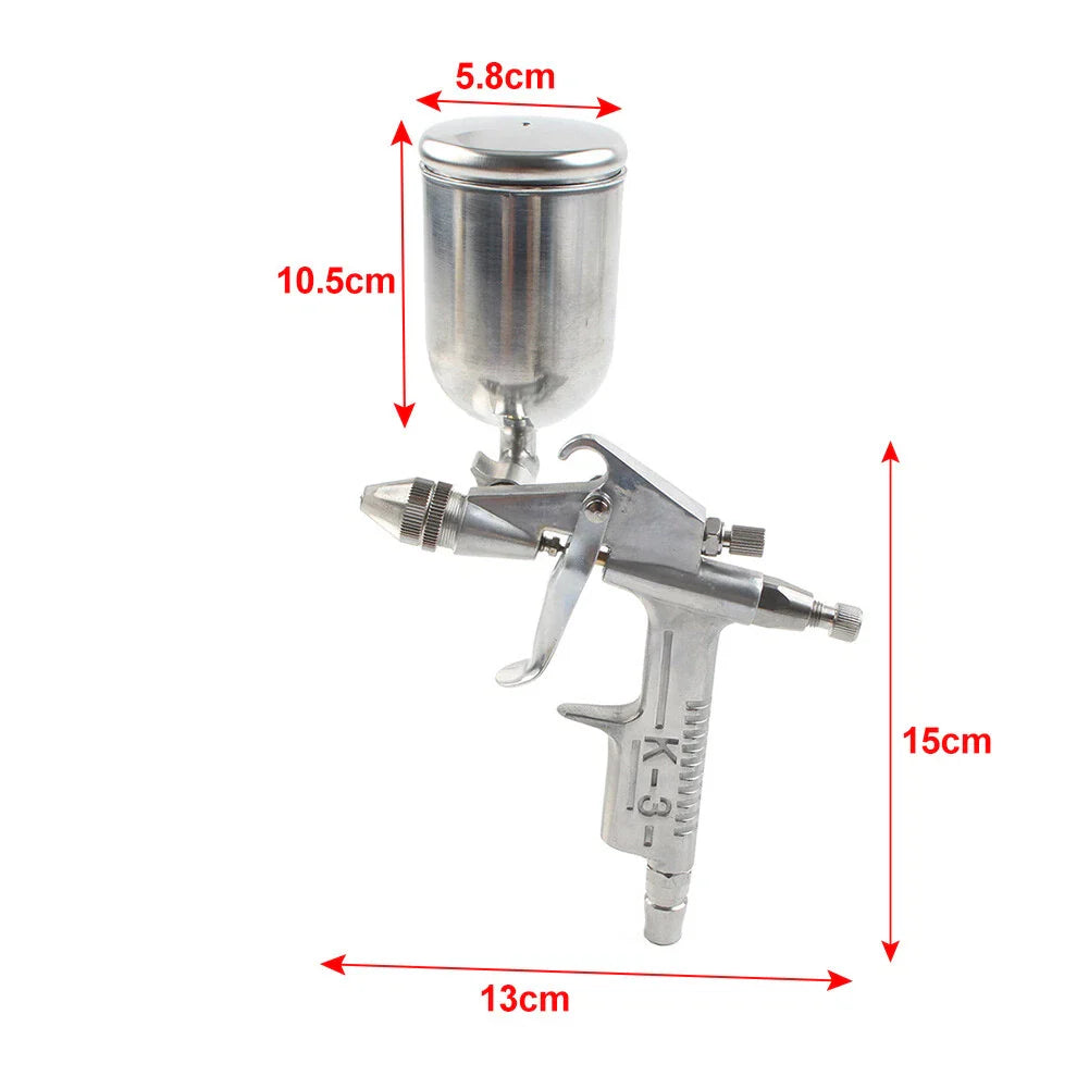 0.5mm Nozzle Air Brush & Aluminum Swivel Cup for K-3 Pneumatic Spray Gun