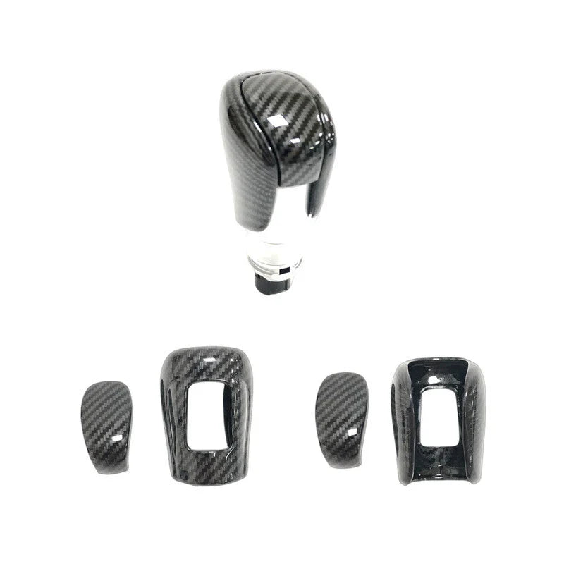 Carbon Fiber / 2 x Console Gear Shift Knob Trim Cover for Acura Integra (2023–2024)