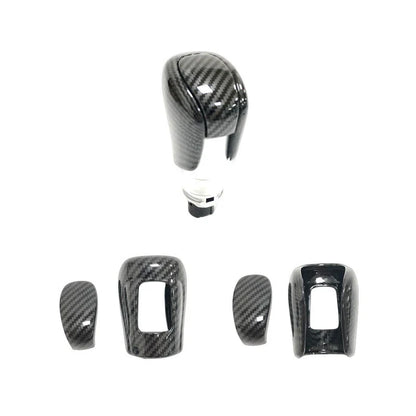 Carbon Fiber / 2 x Console Gear Shift Knob Trim Cover for Acura Integra (2023–2024)