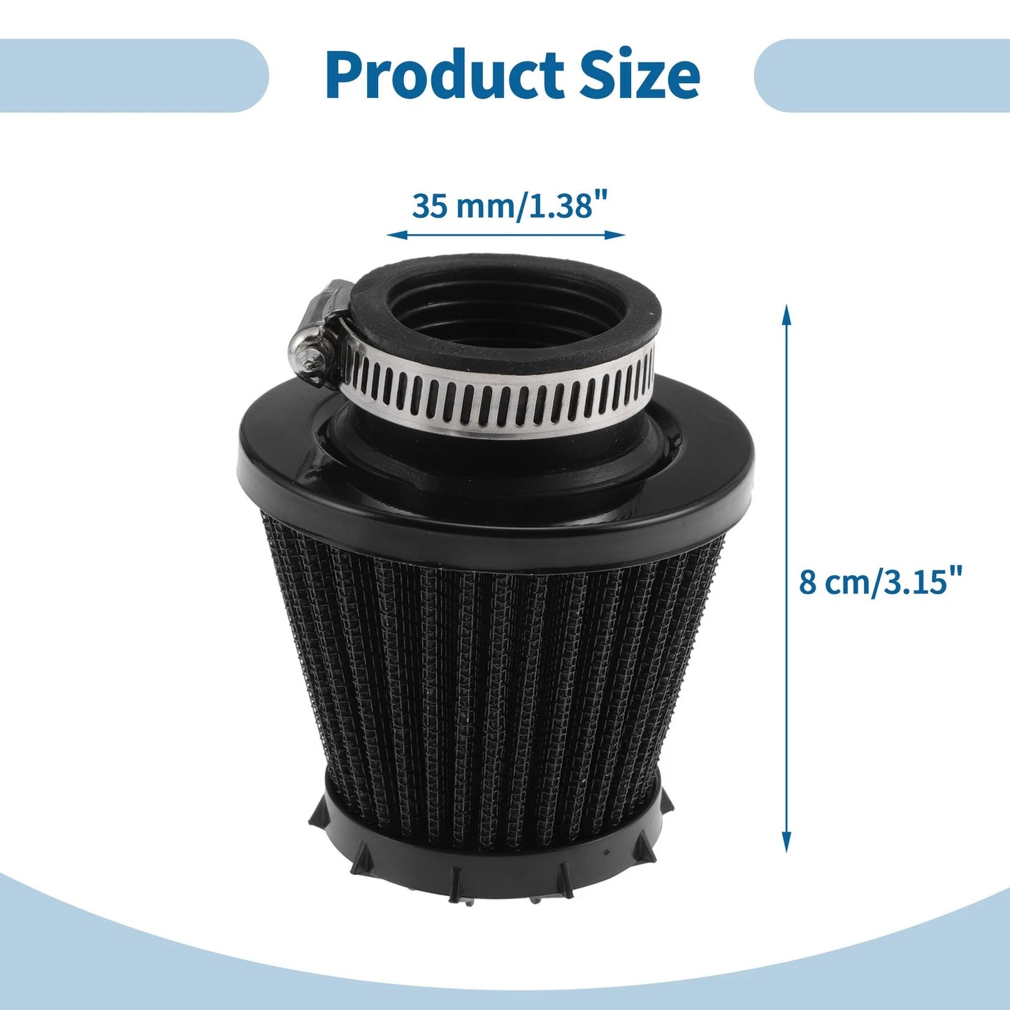 Air Filter for Universal Motorcycle (35 mm)