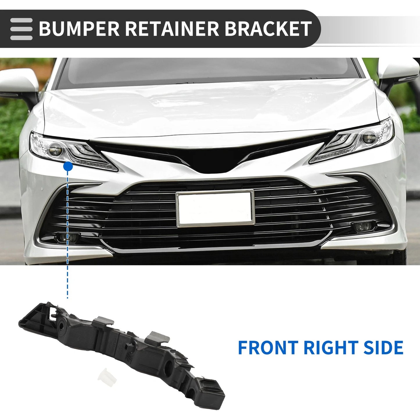1pc Right Front Bumper Retainer Bracket No.865143W000 for Kia Sportage (2011–2015)