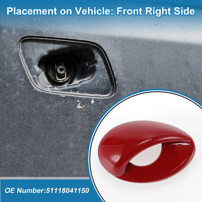Front Right Bumper Washer Nozzle Cover Cap for BMW M3 Red (2008 - 2013)