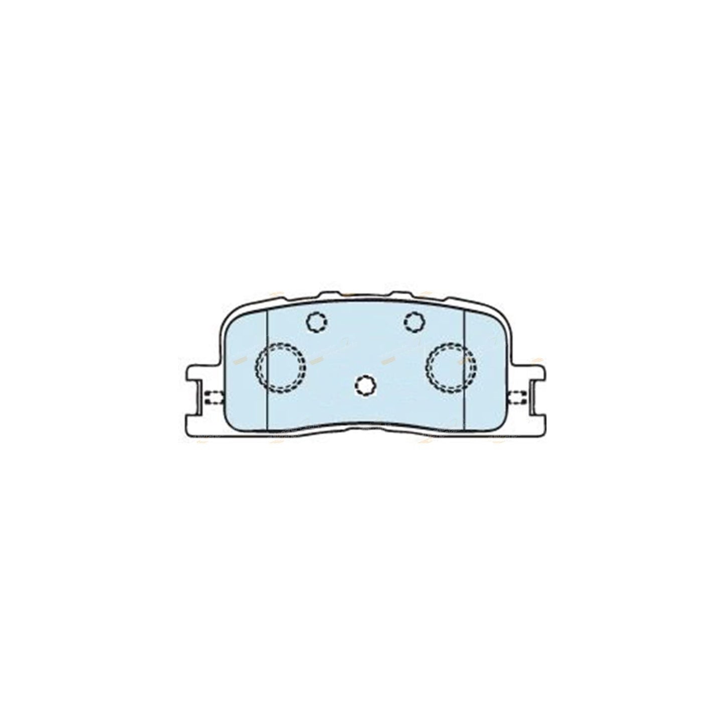 Set of 4 Rear Disc Brake Pads for Toyota Kluger (2003–2007)