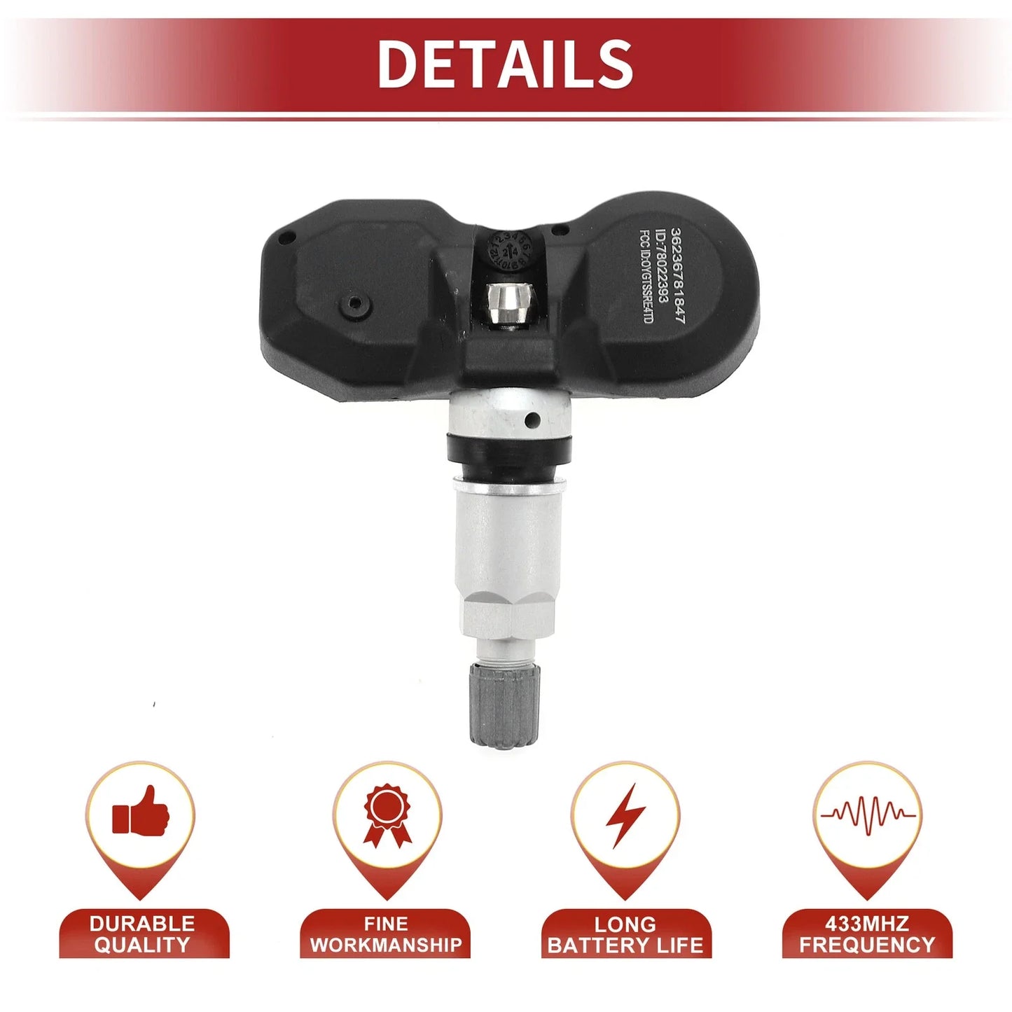 Tire Pressure Sensor for Mini Cooper Countryman (2011 - 2013) 433MHz