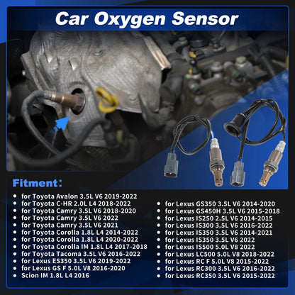 2X Upstream & Downstream Oxygen Sensor for Toyota Camry 3.5L V6 (2018–2020)