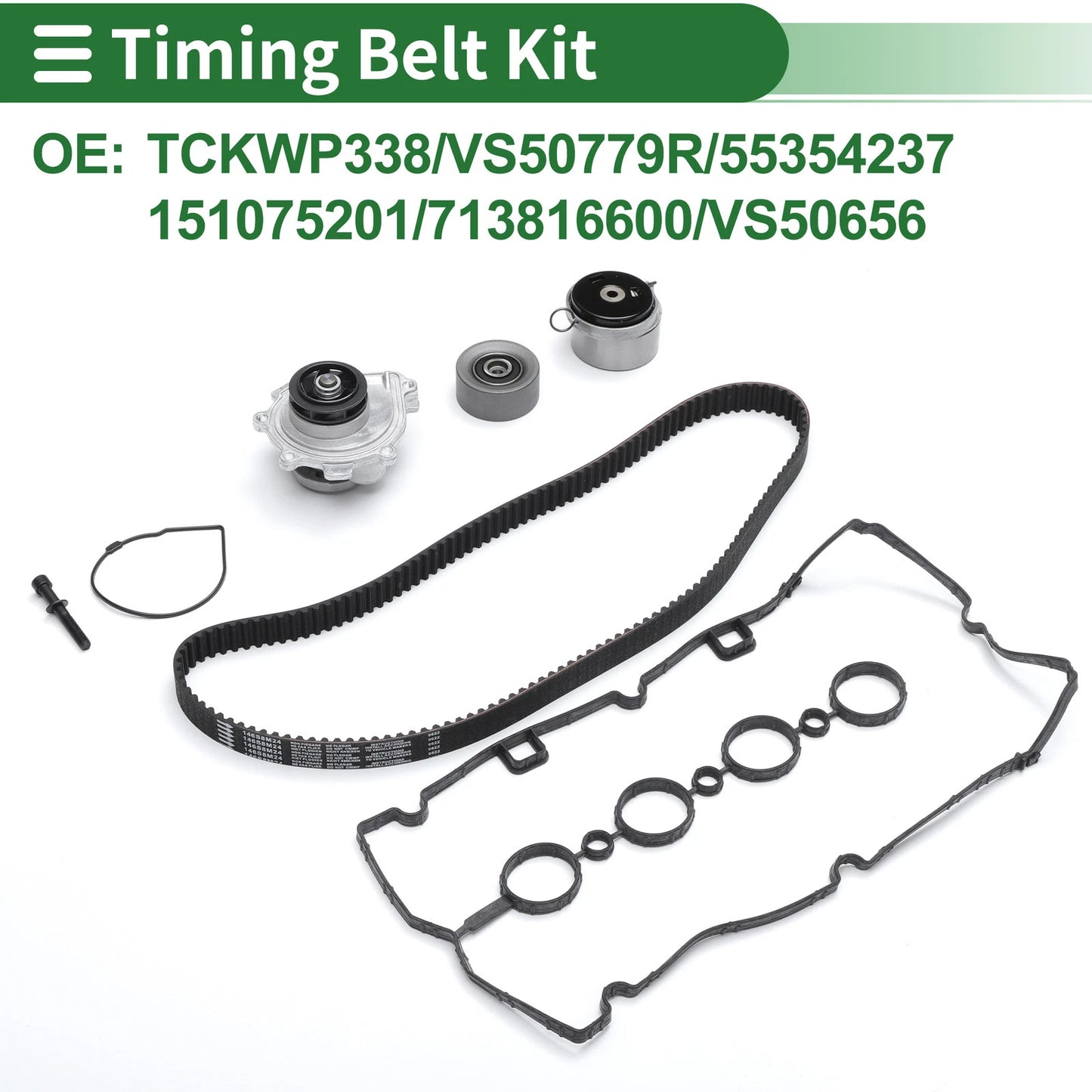 Timing Belt Kit No.TCKWP338 for Chevrolet Cruze 2.0L (2014–2015)