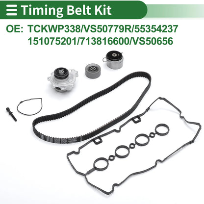 Timing Belt Kit No.TCKWP338 for Chevrolet Cruze 2.0L (2014–2015)