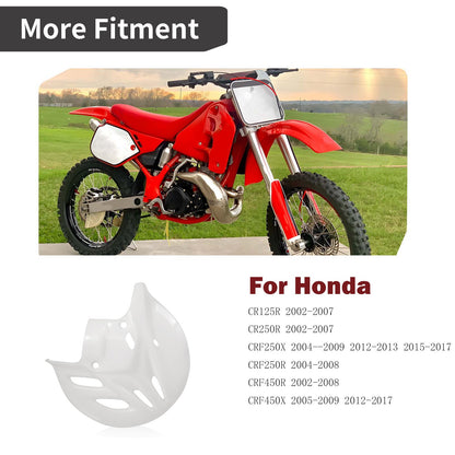 Front Brake Disc Guard Cover for Honda CR125R CR250R CRF250X CRF250R CRF450R (2000–2023)