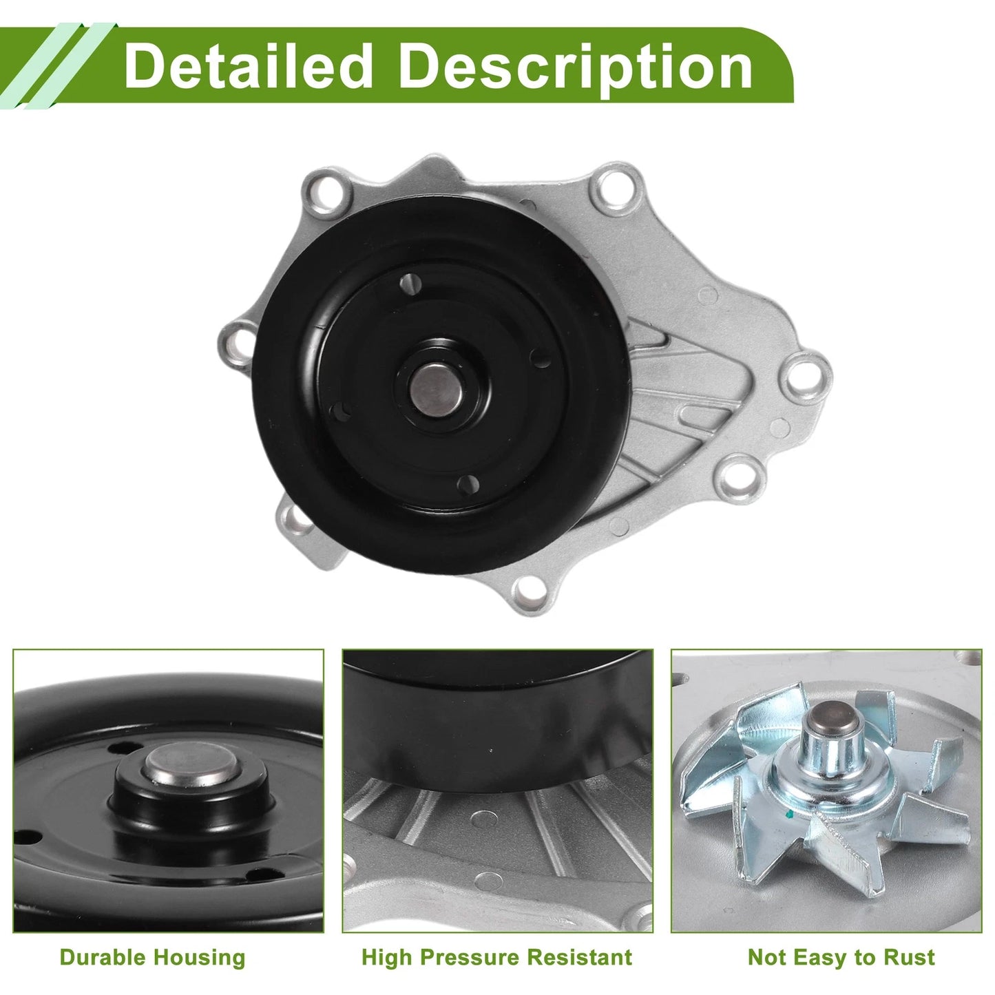 Engine Water Pump for Toyota Corolla (2005–2014) No. 1610009340