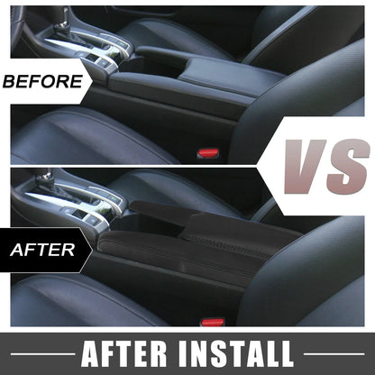 Black Car Auto Armrest Protector Cover Pad for Honda Civic (2016-2021)