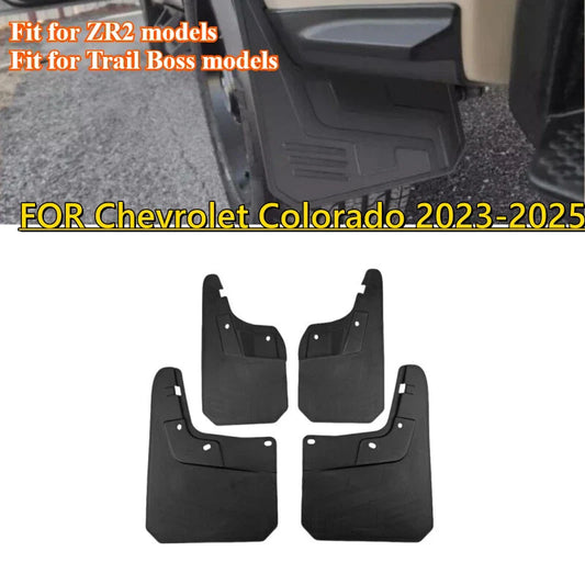 4Pcs Splash Guards Mud Flaps for Chevy Colorado ZR2 Trail Boss (2023–2025)