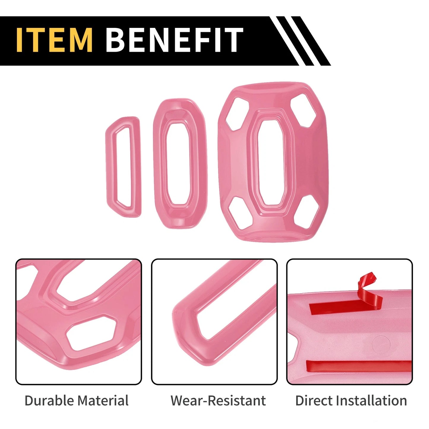 Set of 1 Roof Reading Light Lamp Cover Trim for Jeep Wrangler JL JLU (2018–2024) Pink