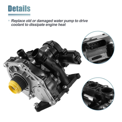 Water Pump Thermostat Housing Assembly 06L121011B for Audi A3 A4 A5 S3 TT (2006–2020)
