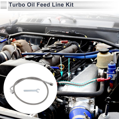 AN-3 Turbo Oil Feed Line Kit   - 1.99ft with Adapter