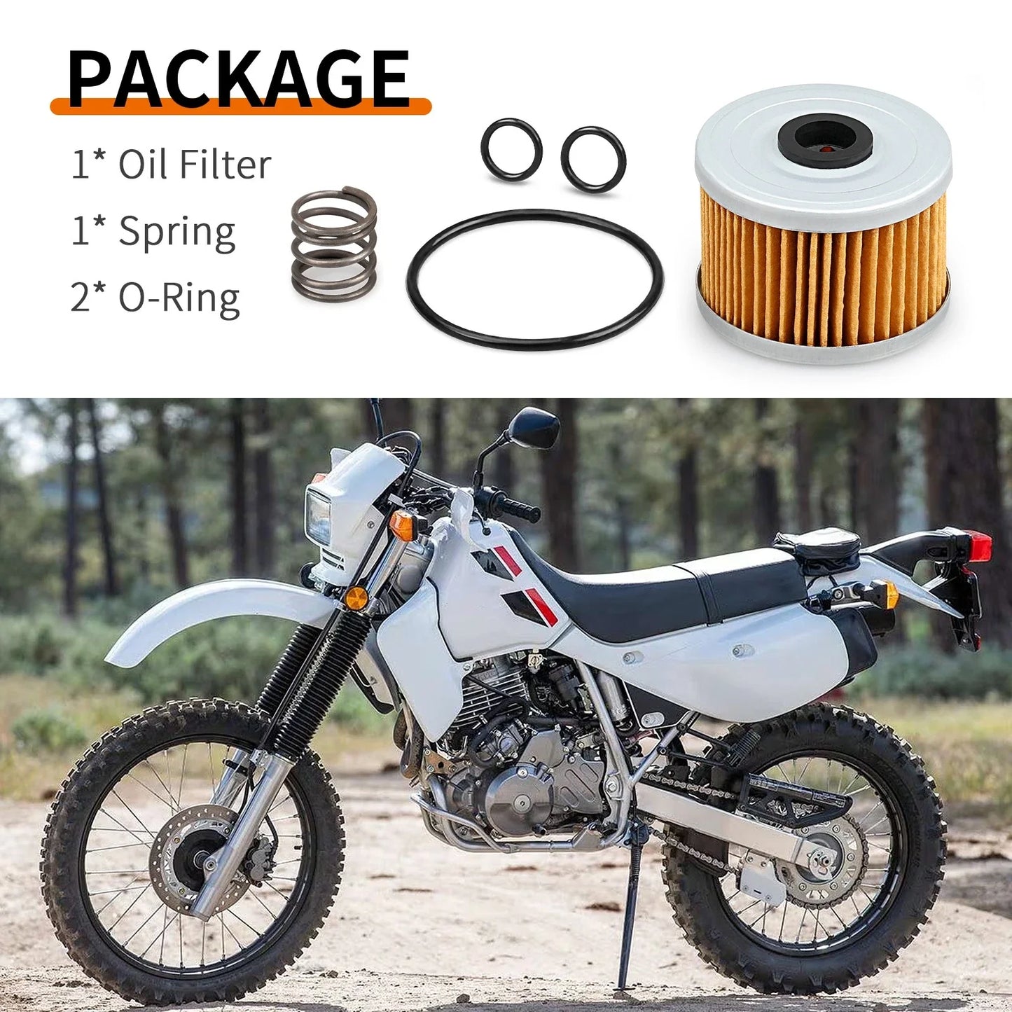 Oil Filter Spring O-Ring for Honda Foreman 350 TRX350 TRX350D (1986–1989)