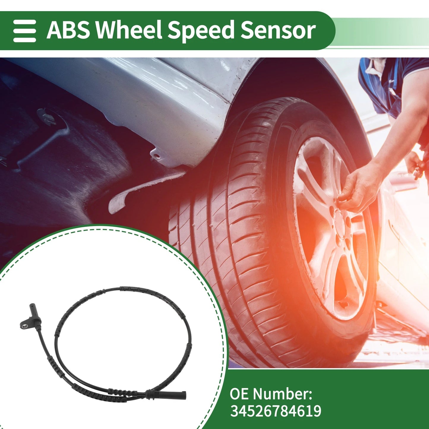 ABS Wheel Speed Sensor No. 34526784619 for BMW Z4 (2009–2016)