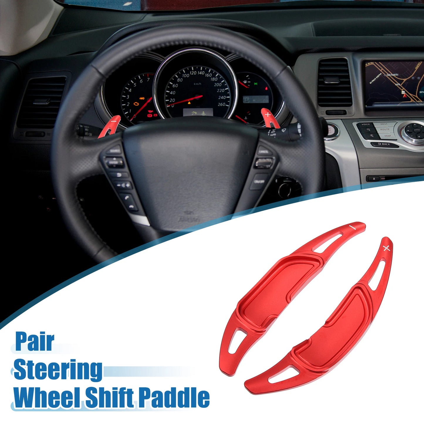 Set of 2 Steering Wheel Shift Paddles for Mercedes-Benz GLB35 AMG (2021)