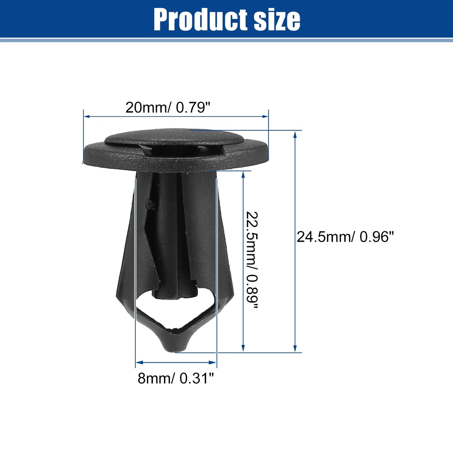50 Pcs Bumper Retainers Clips for Ford Escape (2001–2012) No.N807389S