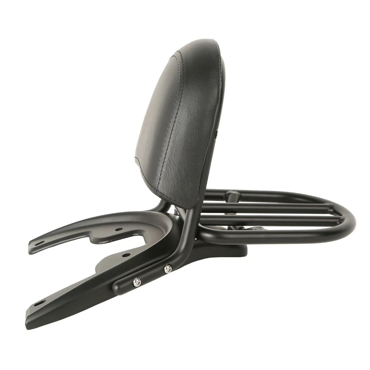 Black Backrest Sissy Bar w/ Rack for Harley V-Rod VRSCA (2002-2006)