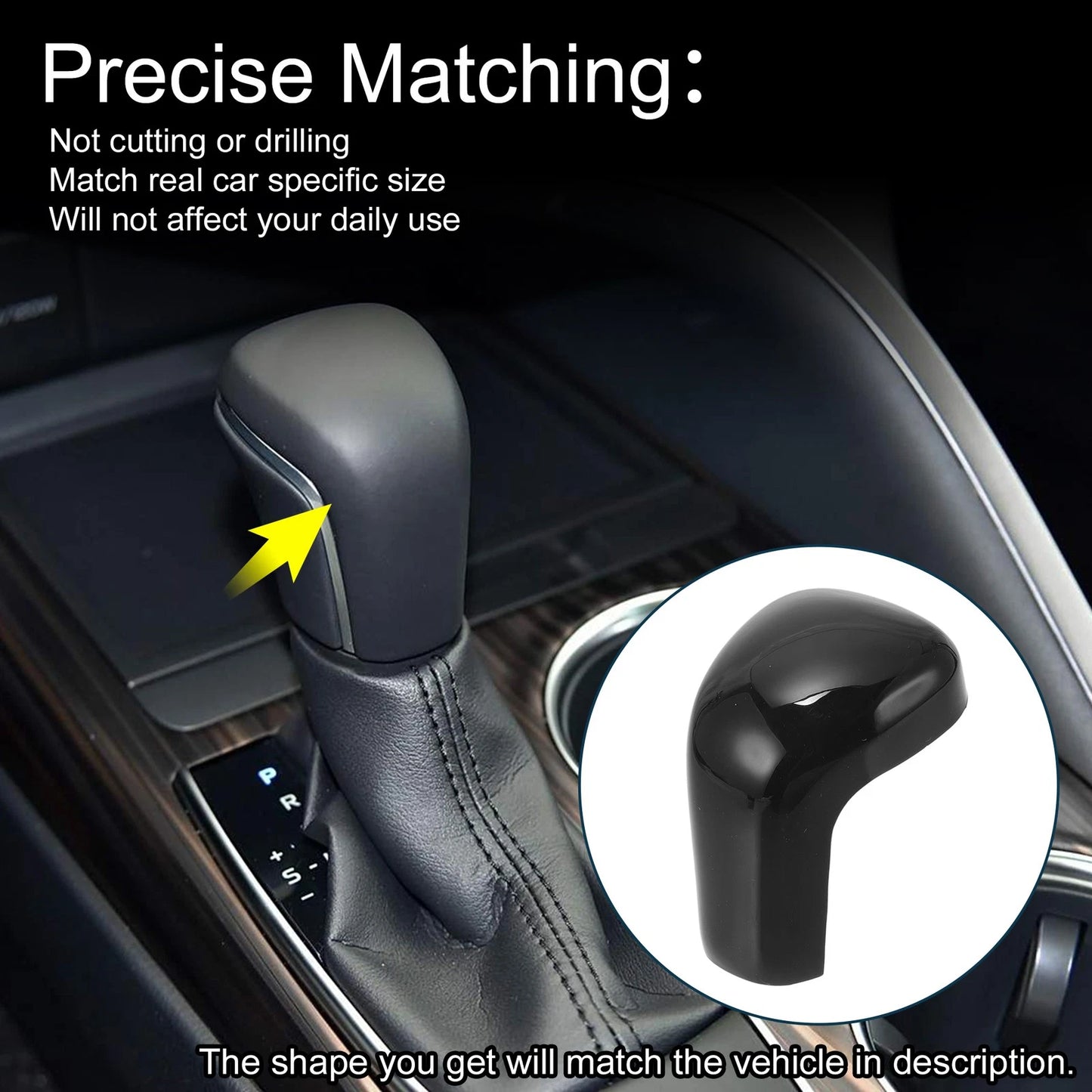ABS Gear Shift Knob Cover Sticker for Toyota Camry Corolla Avalon (2019–2025)