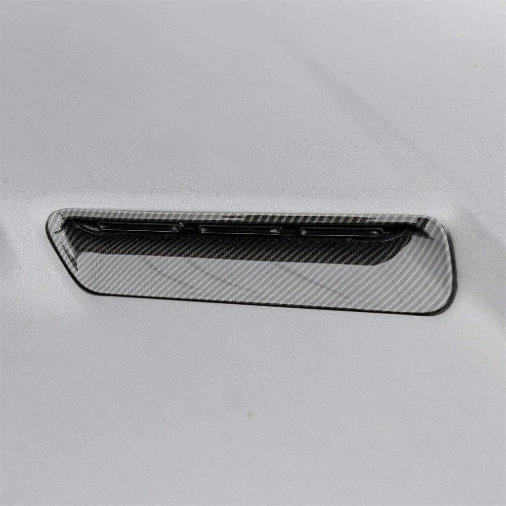 Carbon Fiber Engine Hood Air Vent Cover Trim for Dodge Challenger (2015-2022)