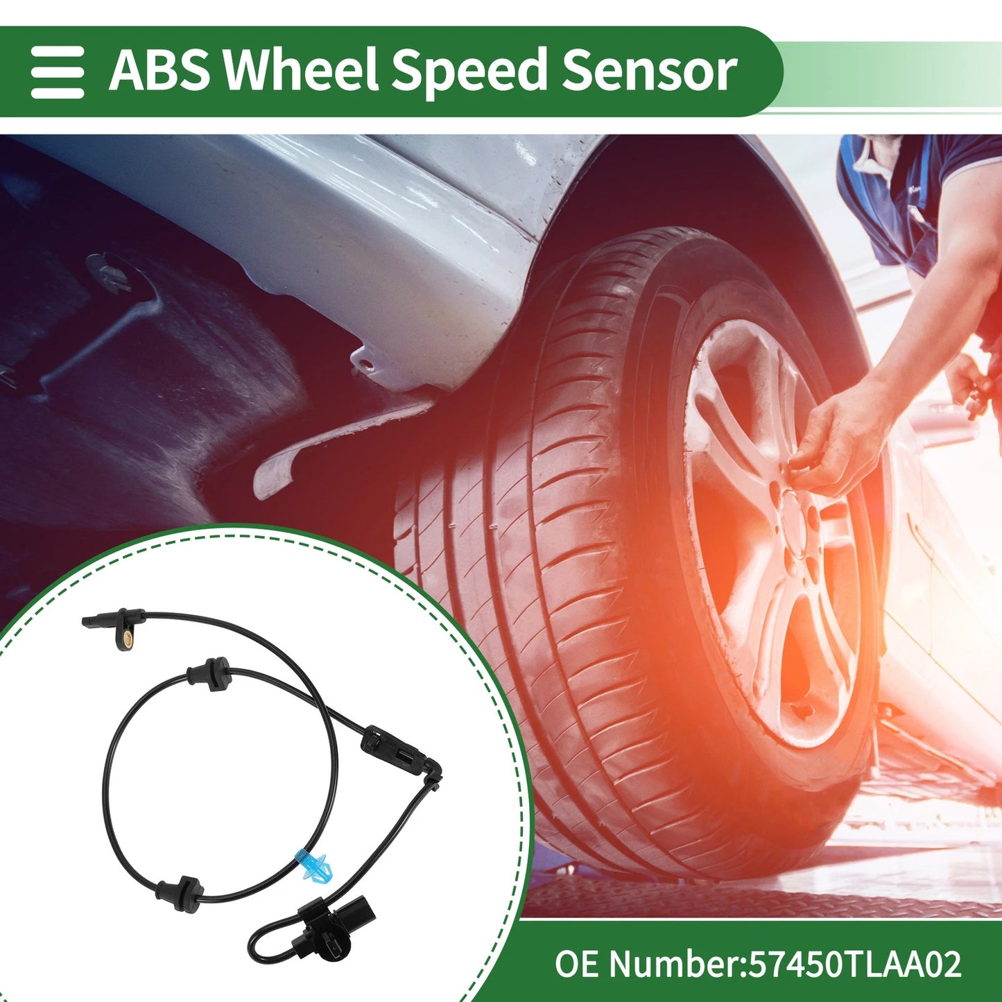ABS Wheel Speed Sensor No. 57450TLAA02 for Honda CR-V (2017–2020) Front Right