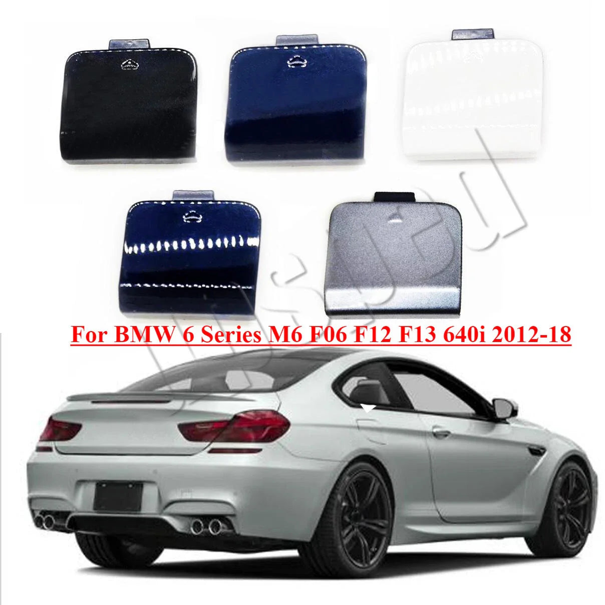 Rear Bumper Tow Hook Cover Eye Cap for BMW 6 Series (2012–2018)