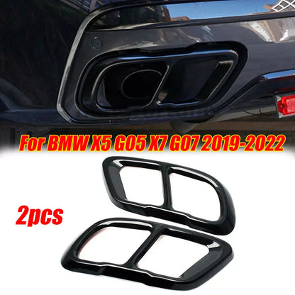 Rear Exhaust Muffler Tail Pipe Trim Cover for BMW X5 X7 (2019–2022)