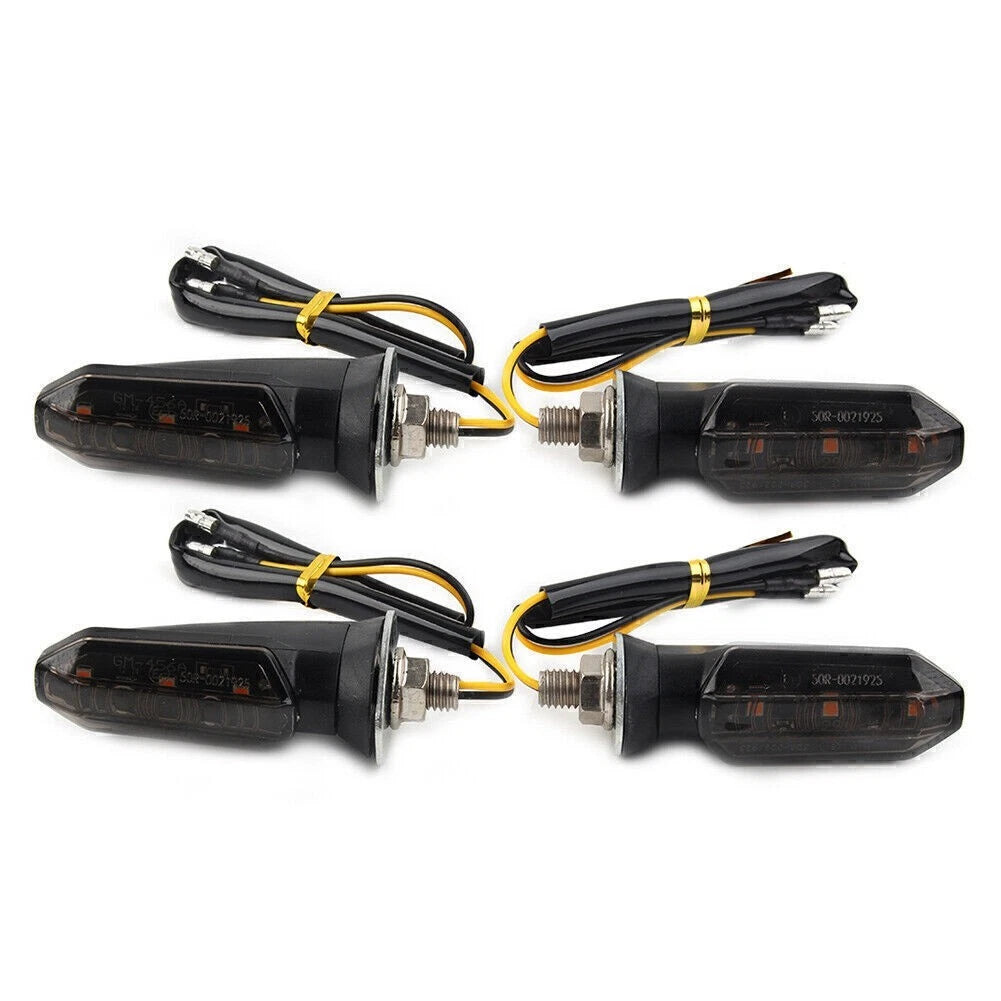 4X LED Turn Signal Indicator Blinker Light for Universal Motorcycle (12V)