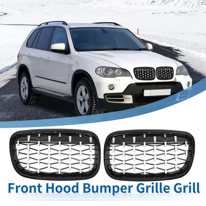 Front Hood Grille for BMW X5 X6 (2008 - 2013)