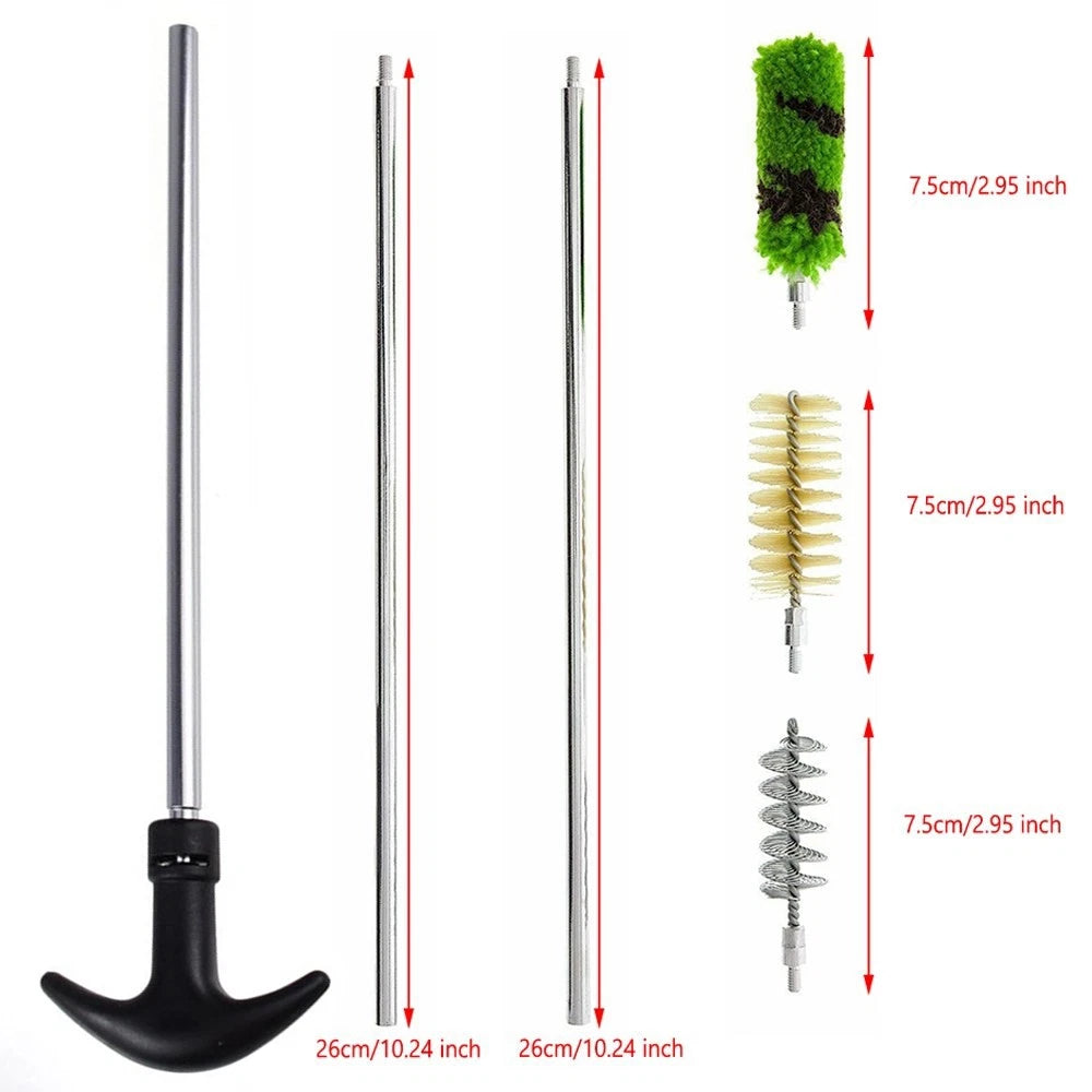 6X Cleaning Brush Kit for 12GA Shotgun with Aluminum Rod