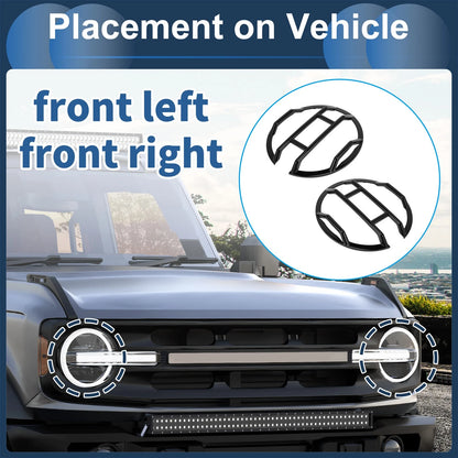 1 Pair Front Left Headlights