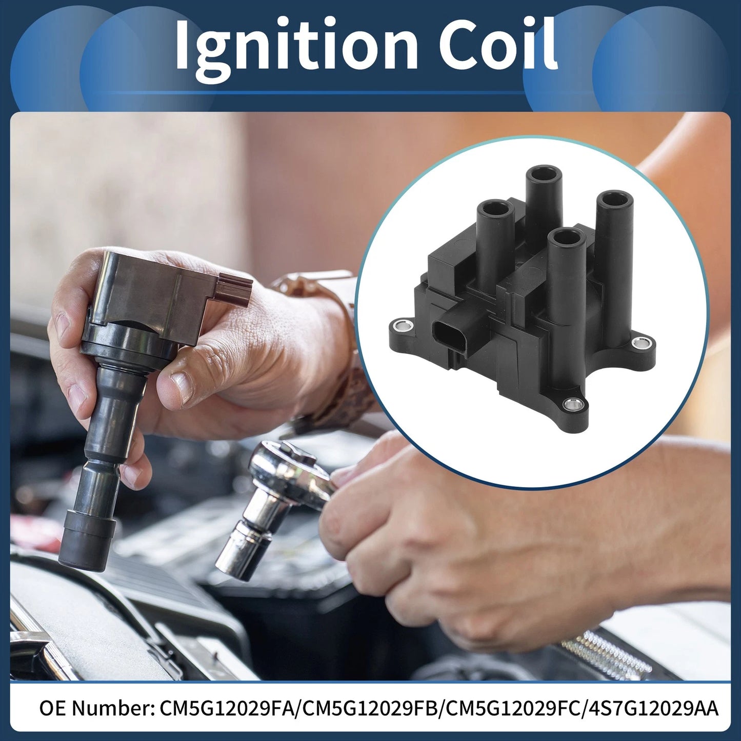 Ignition Coil Pack No.CM5G12029FA for Ford Fiesta 1.6L (2011–2015)