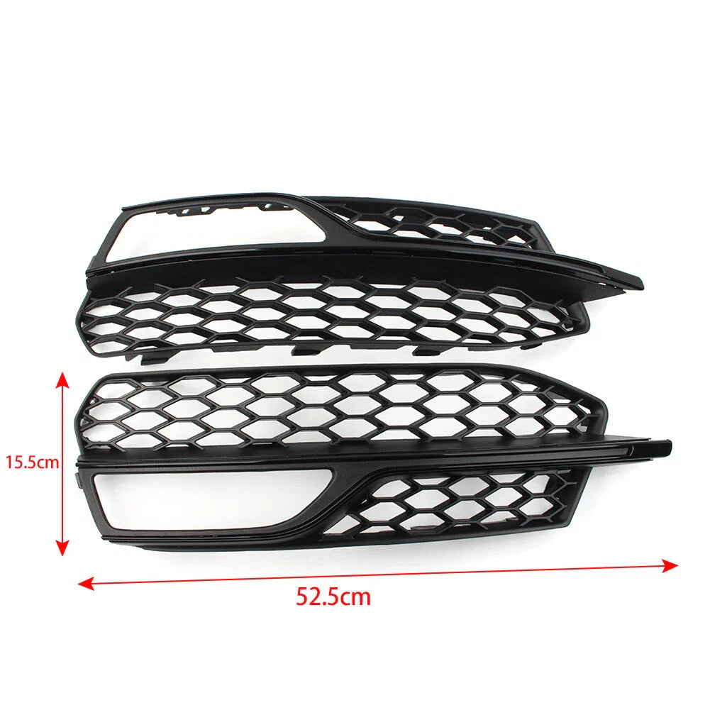 Honeycomb Mesh Fog Light Grille Cover for Audi A3 S3 (2013-2017)