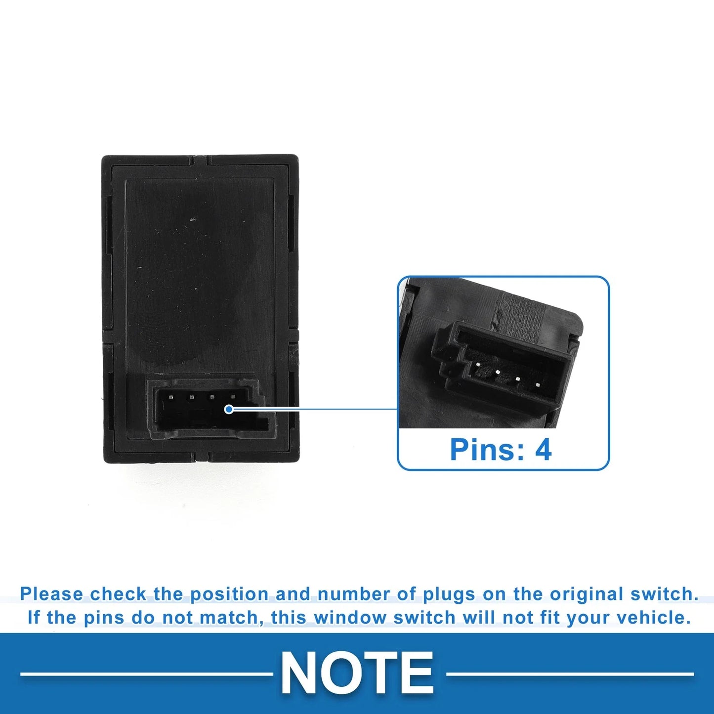 Rear Left/Right Power Window Switch for BMW 528i 530i xDrive