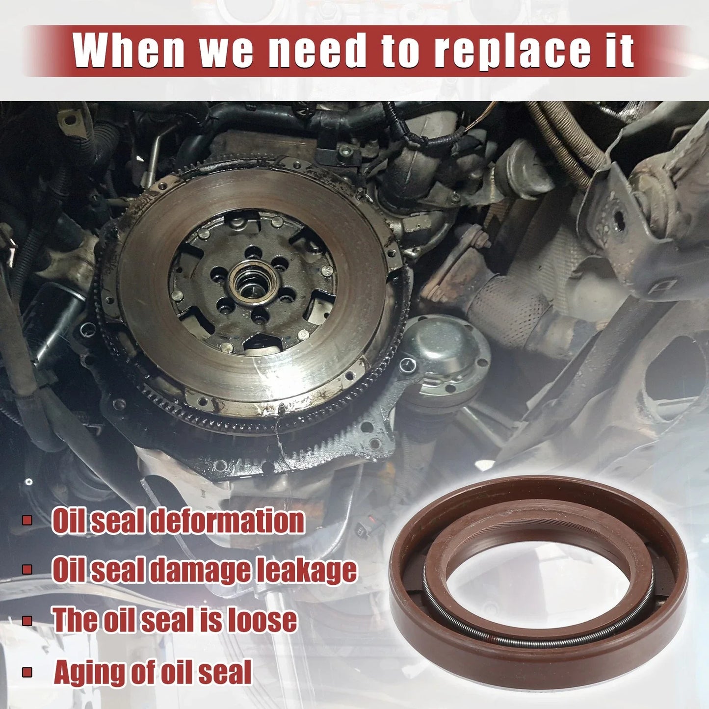 2 x Crankshaft Seal for Lexus IS 300 (2002-2005)