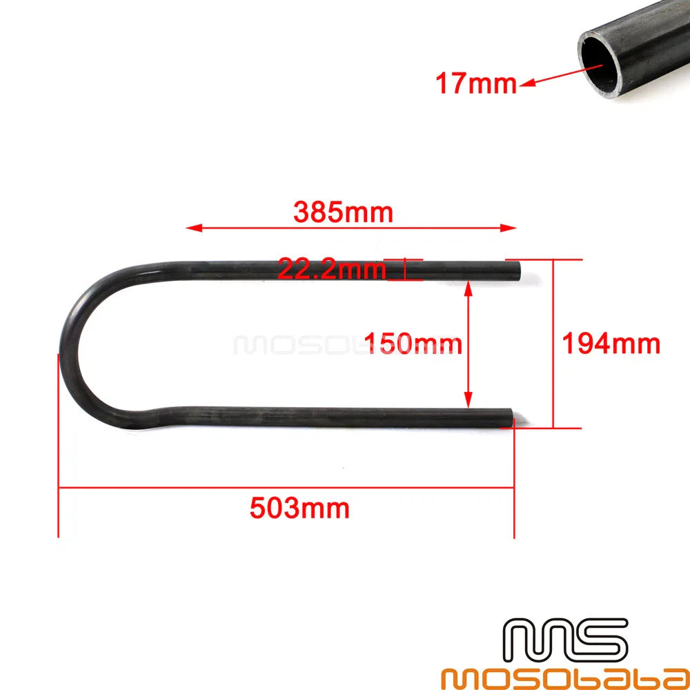 Cafe Racer Seat Hoop 7/8" for BMW F650CS, Honda CB (2001-2006)