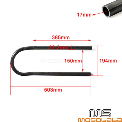 Cafe Racer Seat Hoop 7/8" for BMW F650CS, Honda CB (2001-2006)