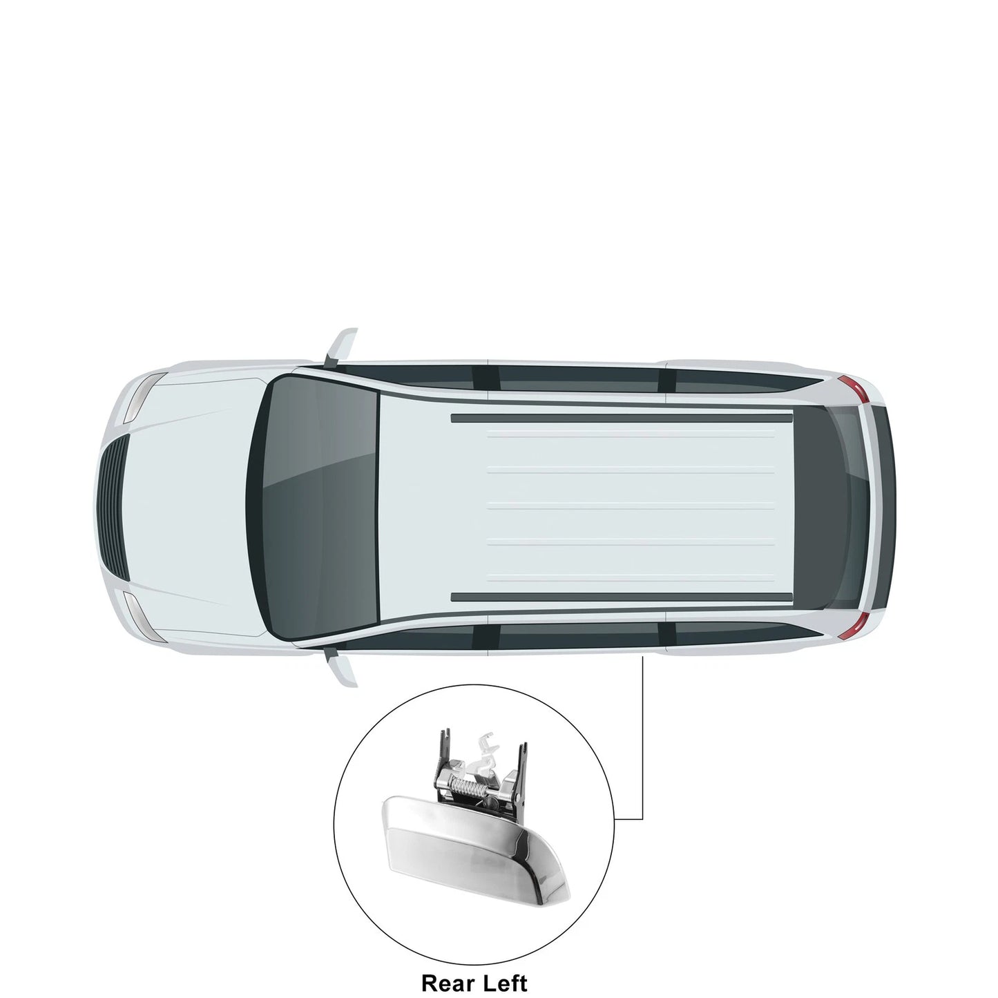 Rear Left Door Handle for Nissan Pathfinder (2005–2007)