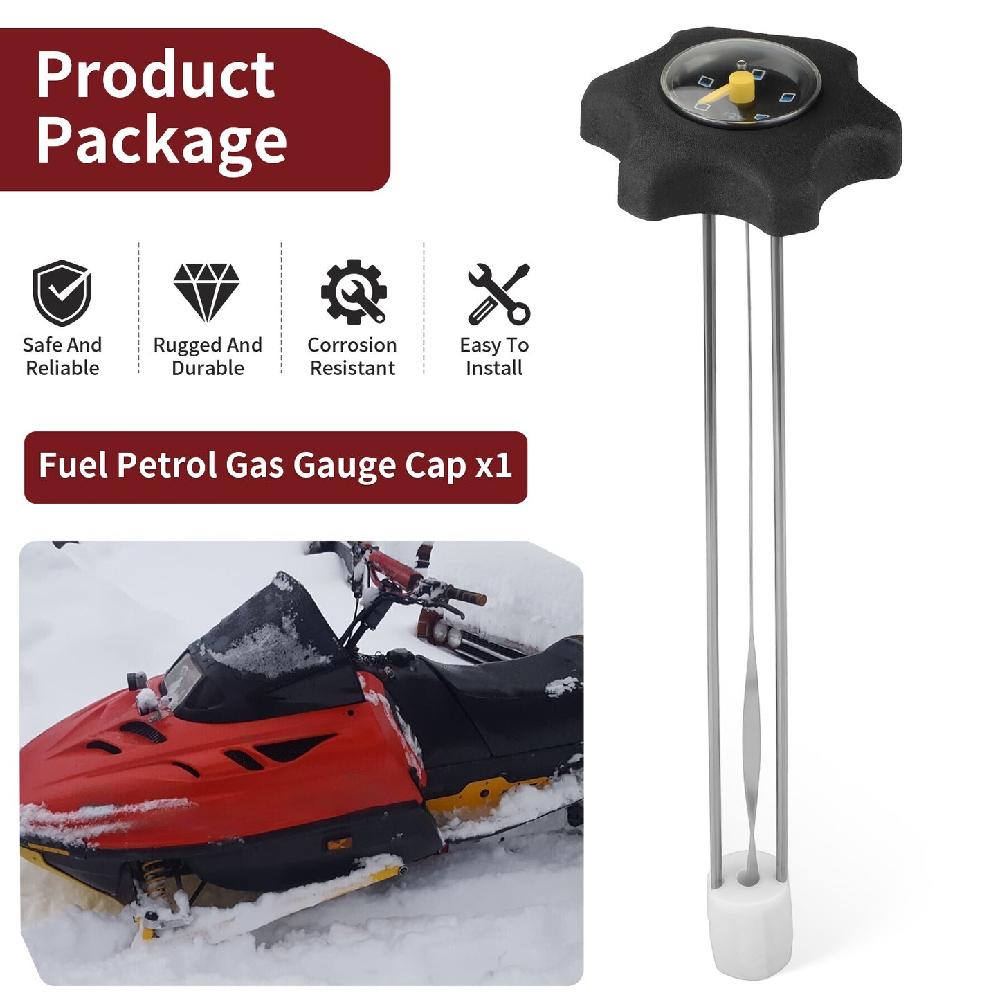 Fuel Gas Gauge Cap for Ski-Doo Formula 500 600 700 (1995–2002)