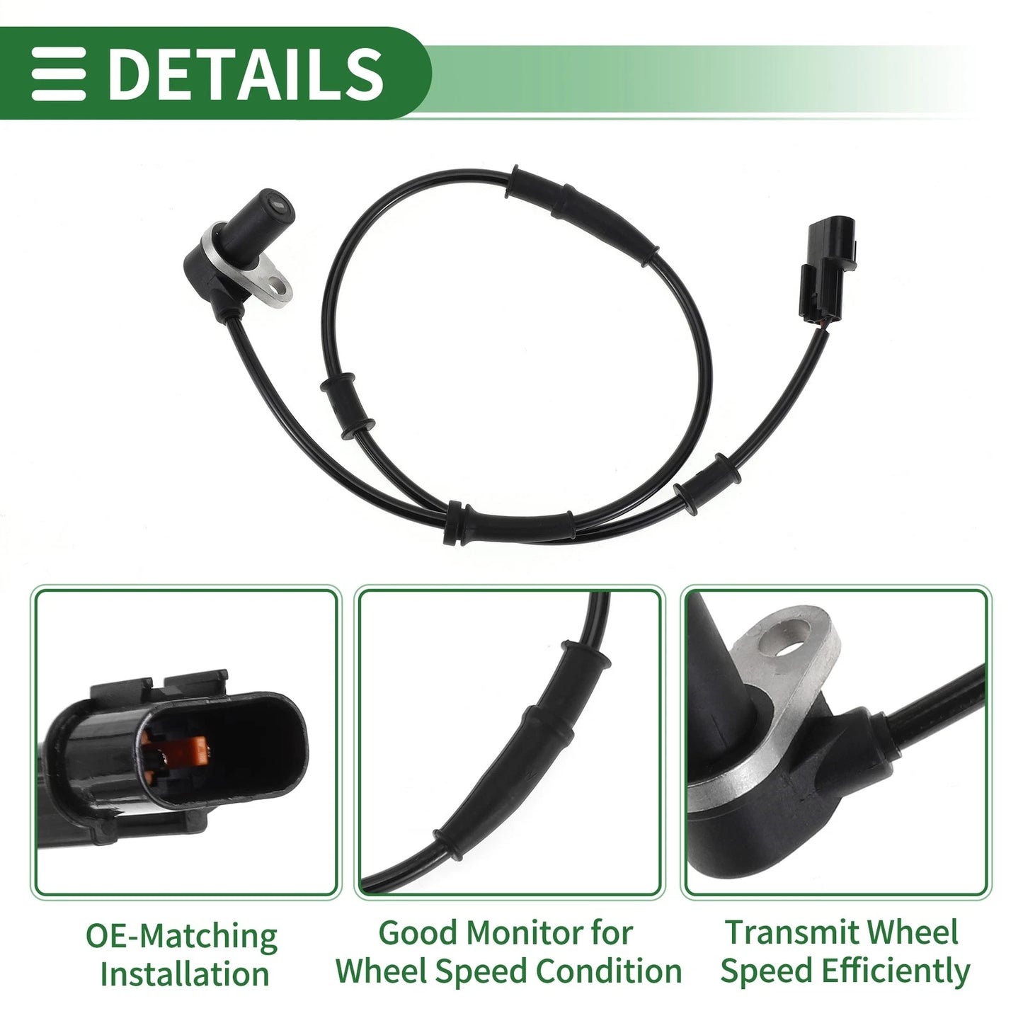 ABS Wheel Speed Sensor No.MR129956 for Mitsubishi Lancer (2000–2007)
