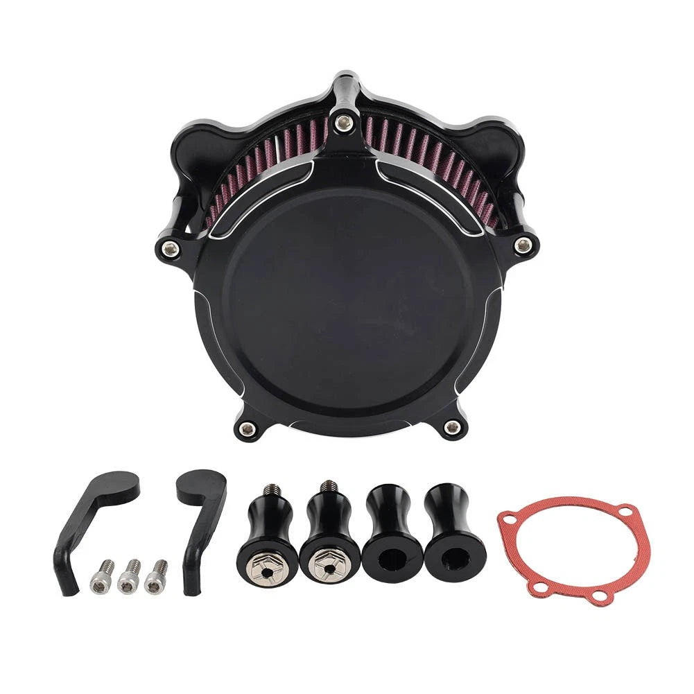 Motorcycle Air Filter Intake Cleaner for Harley Dyna, Street Bob, Softail