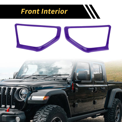 1 Pair A Pillar Speaker Cover Trim for Jeep Wrangler JL JLU (2018–2024) Purple