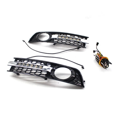 Left Front Bumper Fog Light Grille for Audi Q5 SQ5 (2018–2022)