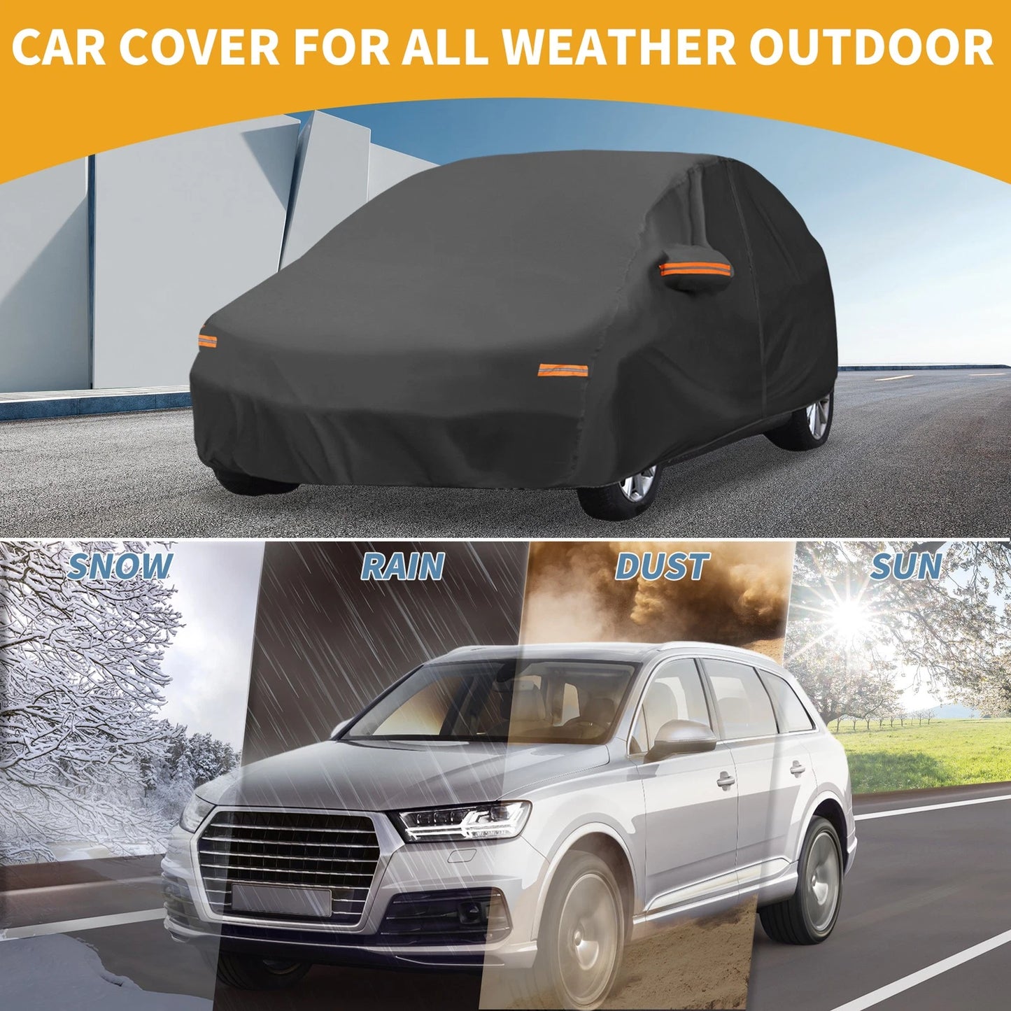Waterproof All Weather Car Cover for Toyota Prius Hatchback (2010–2023)