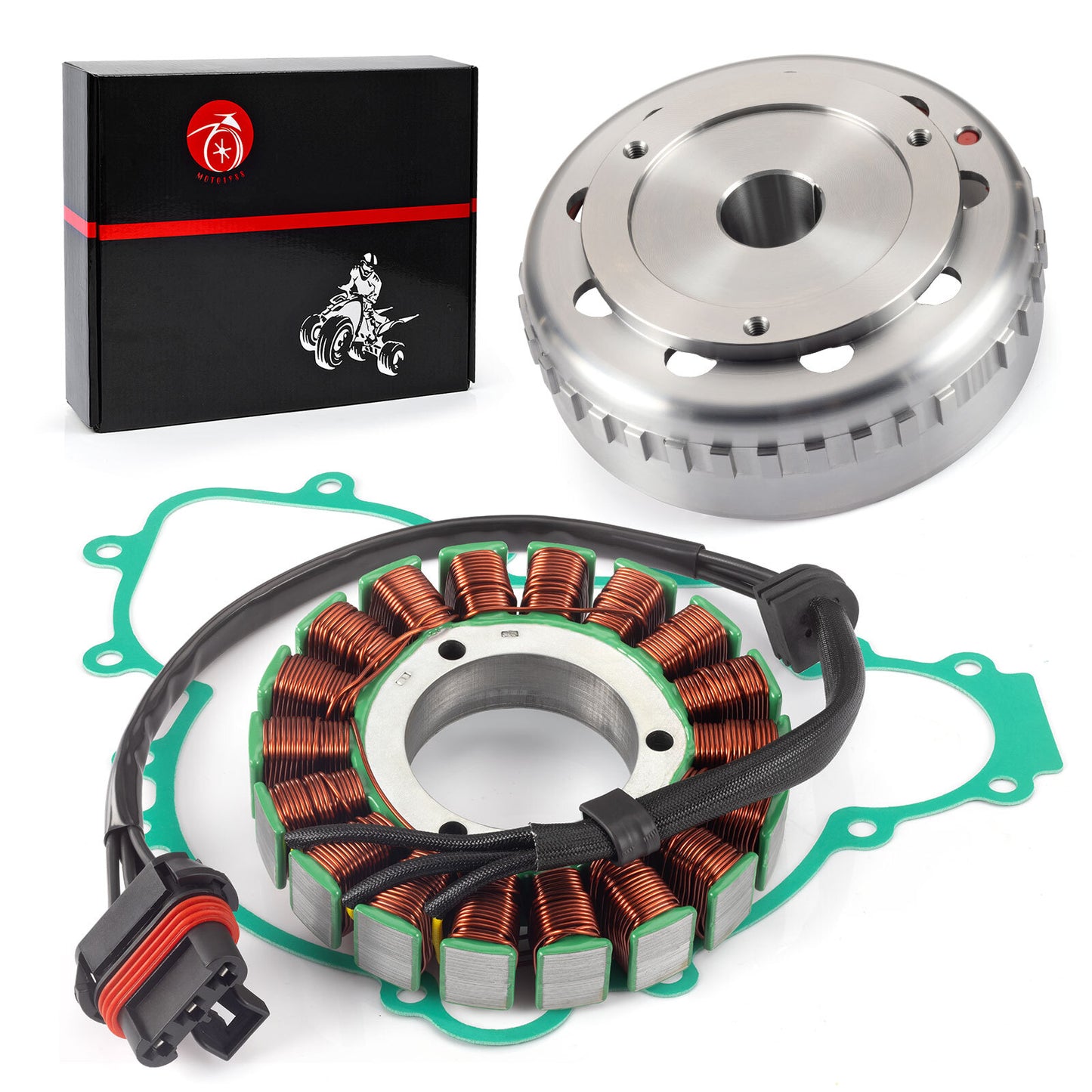 Stator and Flywheel with Gasket for Polaris Ranger 900 XP RZR 900 RZR 1000 (2013–2024)