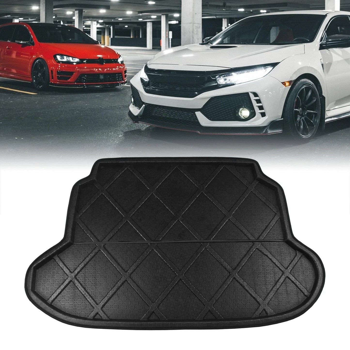 Car Rear Trunk Floor Mat Cargo Boot Liner for Honda CRV (2002-2006)
