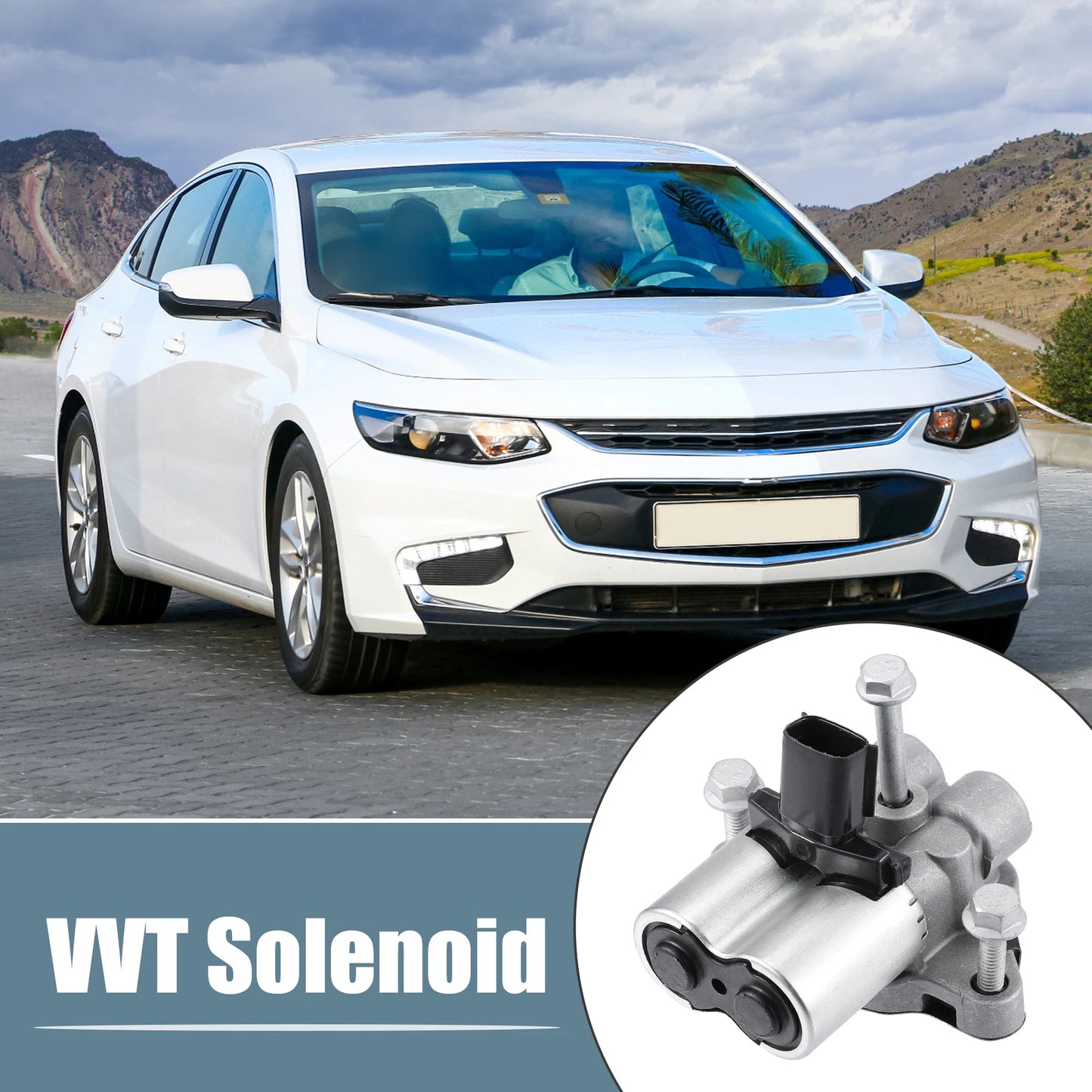 Set of 2 Engine Oil Control Valve Timing VVT Solenoids for Chevrolet (2010–2015)