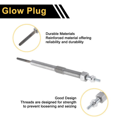 Glow Plug for Diesel Engine - Silver Tone Steel (12639701)